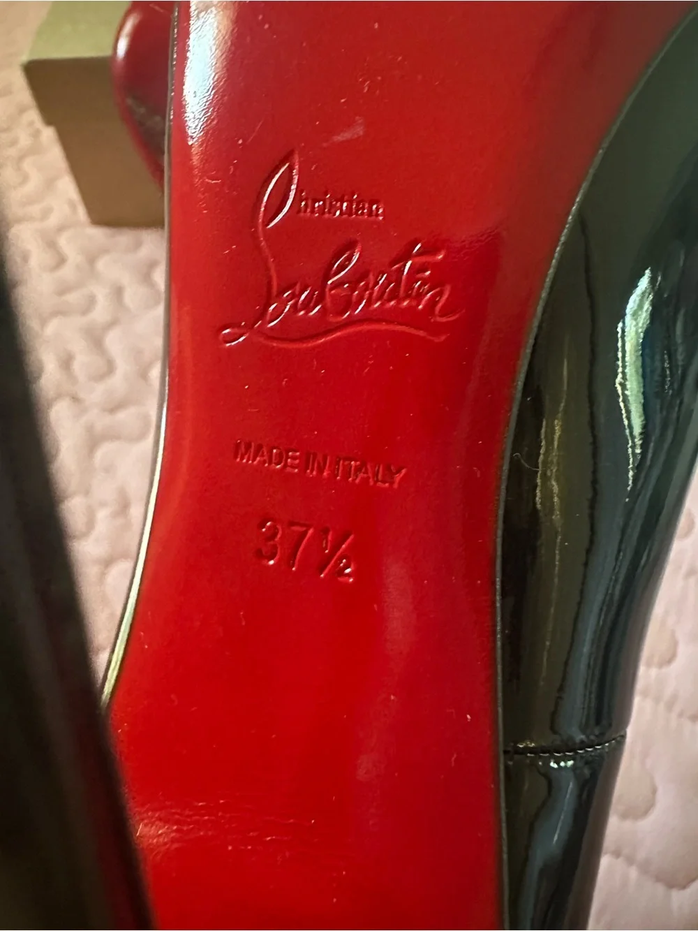 Christian Louboutin Black Patent Pointed-Toe Stiletto Pumps - Classic Gloss